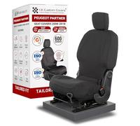 Seat Covers to fit the Peugeot Partner 2008-2018 Waterproof, Heavy Duty, Seat Mounted Airbag Compatible, Durable, Easy to Fit - Tailored Drivers Seat Cover