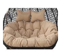 Seat Cushion,2 Person Hammock Swing Chair Cushion, Double Seater Egg Chair Cushion Only, 2 Seater Cushions for Hanging Basket Chair Waterproof, Cover Washable and Detachable Cream