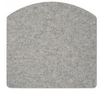 Seat cushion - felt cushion for Thonet S 43, light mottled, without anti-slip backing, HEY - SIGN by BWF Group SINGLE PIECES