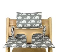 Seat Cushion for Stokke Tripp Trapp High Chair, Non-Slip High Chair Seat Cushion Set, Organic Cotton Baby Seat Cushion, Replacement Cover Seat Cushion for Highchair, Baby Chairs with Bag