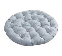 Seat cushion, Large Round Linen|Pearl Cotton Filling Soft Comfortable Sitting Cushion|All-Season Relaxation Meditation(Light Blue,65cm(25.5in))