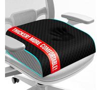 Seat Cushion, Office Chair Cushion, Chair Pad, Large, Black, X-Large | Memory Foam, Washable Cover, Non-slip Bottom, Portable Handle, for Office, Home and Car