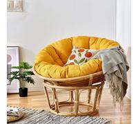 （Seat cushion only） Hammock Chair Cushion - Thick Round Nest Style - Comfortable for Egg Chairs Indoor/Outdoor Use Balcony & Garden - 100 x 100 cm (H)