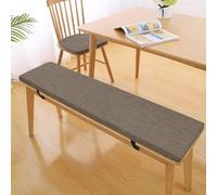 (seat cushion only) High Density Memory Foam Long Seat Cushion for Garden Bench 140x35x10cm (55.2x13.8x3.9in) - Washable Non-Slip Pad for Bench Shoe Rack Window Piano Dining