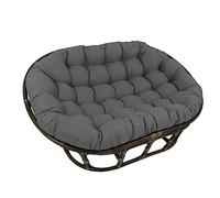 （Seat cushion only） Oversized Waterproof Outdoor Chair Cushion for Double Chairs & Egg Chairs - Stylish Secure Attachment Weather-Resistant Comfort Perfect for Patios & Gardens