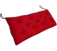 （Seat cushion only） Thick Non-Slip Garden Bench Cushion Comfortable Outdoor Seating for Patio/Balcony Chair Pad (Light Red 100x50cm 8cm Thick) - Perfect for Relaxation and Style