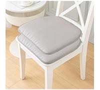 （Seat cushion only） Waterproof Soft Faux Leather Dining Chair Cushion with Non-Slip Design and Ties - Perfect for Dining Room Decor and Comfort