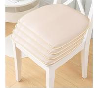 （Seat cushion only） Waterproof Soft Faux Leather Dining Chair Cushion with Non-Slip Design and Ties - Perfect for Dining Room Kitchen and Home Decor