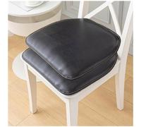 （Seat cushion only） Waterproof Soft Faux Leather Dining Chair Cushion with Non-Slip Design and Ties - Perfect for Dining Room Decor and Comfort
