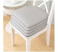 （Seat cushion only） Waterproof Soft Faux Leather Dining Chair Cushions Non-Slip with Ties Perfect for Dining Room Comfortable Seat Pads for Home Decor