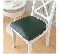 （Seat cushion only） Waterproof Soft Synthetic Leather Dining Chair Cushion Non-Slip with Ties Perfect for Dining Room Comfortable Seat Pad for Home Decor