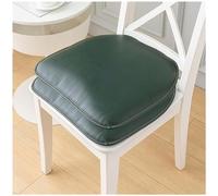 （Seat cushion only） Waterproof Soft Synthetic Leather Dining Chair Cushion Non-Slip with Ties Perfect for Dining Room Decor Comfortable Seat Pad for Home & Restaurant Use