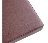 （Seat cushion only） Waterproof Synthetic Leather Outdoor Chair Cushion for Garden Dining Room Kitchen - 45x45x10 cm Coffee Color - Perfect for Patio Furniture and Office Use