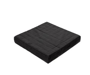 Seat Cushion / Seat Booster with Cube Structure for Anti-Decubitus Pressure Mark Relief 40 x 40 x 5 cm / Noticeable Relief when Sitting / Cover Made of 100 % Cotton / Anthracite
