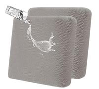 Seat Cushion Sofa Cover: 2 Seater Waterproof Couch Cushion Slipcovers Spandex Fabric Outdoor Seat Cushion Slipcover Pet Friendly Furniture Protector for Couch (Gray Brown)