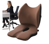 Seat Cushion with Back Support, Car Seat Support Cushion | Portable Work Cushion with Lumbar | Sitting Without Slipping and Resting, Ergonomic Pillow for the Place of Tra