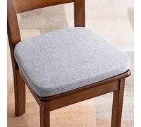 seat Cushions， 1pcs Kitchen Chair Seat Cushions, U-Shaped Pads with Ties Dining Room, Cushion Replacement with Reusable Cotton and Linen Cover(Ight Greys)