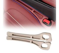 Seat Gap, 2PCS Dual Slot Car Seat Gap Organizer, Between Seat Car Gap Filler, Car Seat Gap Fillers with Seat Belt Holes, Fit Car Suv Truck, Stopping Phone Key from Falling