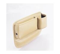 Seat Gap Water Cup Holder Leather Crevice Side Storage Box Driver Front Auto Filler Organizer In The Car(Copilot-Beige)