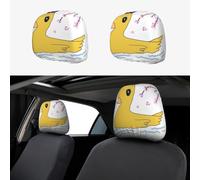 Seat Headrest Covers Set of 2 - Little Yellow Duck Print Seat Head Rest Covers for Car, Cute AAA Print Design Seat Headrest Protector