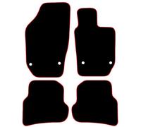 Seat Ibiza 2008 to 2017 Car Mats UK-Made Tailored Fit Carpet Floor Mats Full Coverage Compatible Accessory Red Trim