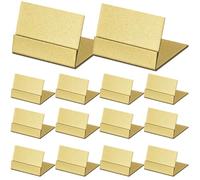 Seat Identification Made Easy, Wedding Table Numbers, Quality Stainless Steel, Perfect For Various Events, 14 Clear Acrylic Holders, Golden Metal Clips
