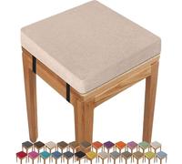 seat pad cushions for dining chairs 50X50x3CM Square Seat Cushion Indoor/Outdoor thick, Anti-slip Buckle Stool,ChairPad with Removable Cover for Kitchen Bar Chairs