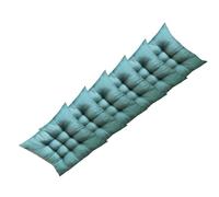 Seat Pads for Dining Chair with Ties square kitchen chair cushions set of 1/2/4/6/8 Not Waterproof Comfortable Washable for Garden Kitchen Office Classroom,dark green,set of 6