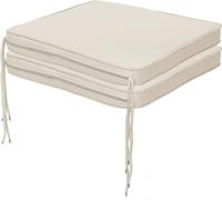 Seat Pads for Dining Chairs, 40x40 cm Adjustable Kitchen, Office and Garden Chair with Ties Water-Resistant Non Slip Comfortable Cushions (Cream, Set of 2)