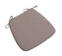 Seat Pads for Dining Chairs 45X42cm, Comfortable Cotton Linen Garden Chair Cushions, Kitchen Seat Cushions with Ties for Living Room Office Patio, Removable Pillowcase,Light brown,1Pcs