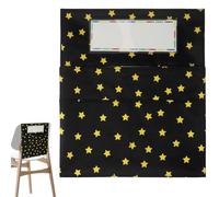 Seat Pockets, Chair Bags, 18.9x16.14 Inches Classroom Storage, Multi-Pocket Organizer, Easy-Access Supply Holder, Ideal for Kindergarten Library Teacher Student Desks Management