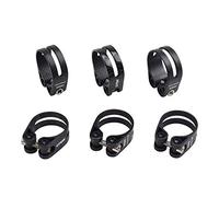Seat Post Clamp 1pcs Super Light Carbon Bike 31.8mm 34.9mm Fiber MTB Mountain Bicycle Seatpost Clamps Titanium/Stainless Steel Bolt (Color : Titanium-34.9 3K G)