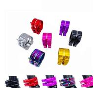 Seat Post Clamp Folding Bike Seatpost 40-41mm Double Layer Adjusting Buckle Titanium Shaft Clamps (Color : 40mm Black)