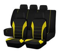 Seat Protect Five Seat Universal Seat Covers 9piece Set Car Cushion Car Seat Cover(Yellow (5 seat))