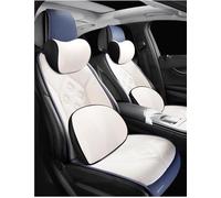 Seat Protector Car Seat Covers For a4 b5 Accessories Four Season Car Seat Covers Car Seat Cushion Front Seat Covers(White+Cushion)