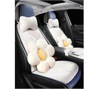 Seat Protector Car Seat Covers For a4 b5 Accessories Four Season Car Seat Covers Car Seat Cushion Front Seat Covers(White 9PCS)
