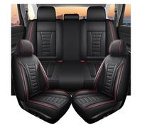 Seat Protector For Fusion Car Seat Cover Waterproof Full Set Universal Cushion Sedan SUV Interior Accessory Carseatcover(Black Red 4pcs)