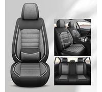 Seat Protector For Skoda For Octavia Leather With Flax Material Four Seasons Car Seat Covers Car Seat Covers Car Seat Cushion Front Seat Covers(Gray 5 PCS)