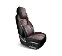 Seat Protector Full set Custom Leather Car Seat Covers For Jaguar XF 2008 2009 2010 2011 2012 2013 Auto Accessories Interior Replacement Front Seat Covers(BK red+backrest)