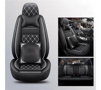 Seat Protector Leather Car Seat Cover Capes For Seat For Leon For Mk4 Mk1 For Ibiza For Ateca For Arona Full Set Auto Interior Accessories Front Seat Covers(White+pillow)
