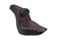 Seat Seat Cushion Motorcycle Two-Up Front Rear Driver Passenger Seat Fit For Harley Softail Low Rider FXLRST FXLR FLSB 2018-Up(Red Line Seat)