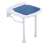 Seat Shower Chair,Bathtub Seat Shower Stool Shower Chair Wall-Mounted Drop-Leaf Stool, Foldable Shower Seating Chair, Folding Bath Seat/Blue/High:450Mm
