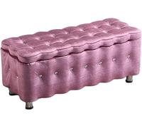 Seat storage stool, box, footstool, seat stool, footstool, family, practical bed end stool, clothing store bench, living room entrance shoe changing stool, multiple colors to choose from