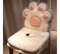 Seat Warmers, Large Heating Area Heated Seat Cover with Time Settings, Foldable Heated Seat Cushion for Rocking Chair Computer Chai(White,40cm)