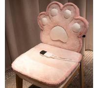 Seat Warmers, Large Heating Area Heated Seat Cover with Time Settings, Foldable Heated Seat Cushion for Rocking Chair Computer Chai(Pink,40cm)