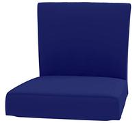Seat Width: 18 1/2 " Durable Material Henriksdal Bar Stool with Backrest Cover Replacement is Custom Made Compatible for IKEA Henriksdal Bar Stool Chair Cover Or Slipcover (Polyester Flax Blue)