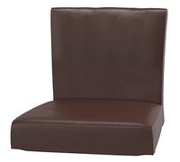 Seat Width: 18 1/2 " Durable Material Henriksdal Bar Stool with Backrest Cover Replacement is Custom Made Compatible for IKEA Henriksdal Bar Stool Chair Cover Or Slipcover (Pu Leather Brown)