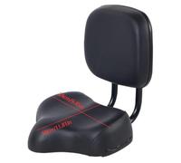 Seat with Backrest: Comfortable Seat, Ergonomic Design | PU Juices Unfinished in PU Abbric Comfort IMAGING MOVEMENT, CYCLING for Men Rider for Bicycles