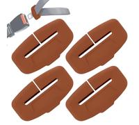 Seatbelt Buckle Cover - Silicone Guard, Anti Scratch Protector, Car Interior Decoration, Reusable Auto Accessory | 4 Piece Seatbelt Buckle Shield For Trucks SUV RV Garages Men Women Friends Colleagues