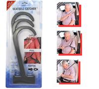 Seatbelt Catcher - 3 Pack Grabber and Seat Belt Aid for Elderly and People with Disabilities - Seat Belt Extender - Twisting or Reaching Perfect Aid for Back, Shoulder, Elbow Injuries (Gray)